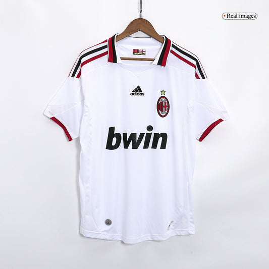 Retro AC Milan Mens Away Soccer Jersey 2009/10 White