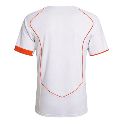 Retro Netherlands Mens Away Soccer Jersey 2004 White