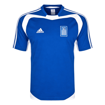 Retro Greece Mens Home Soccer Jersey 2004 Blue