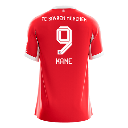 KANE #9 Bayern Munich Mens Home Soccer Jersey 2025/26 Red [PREMIUM]