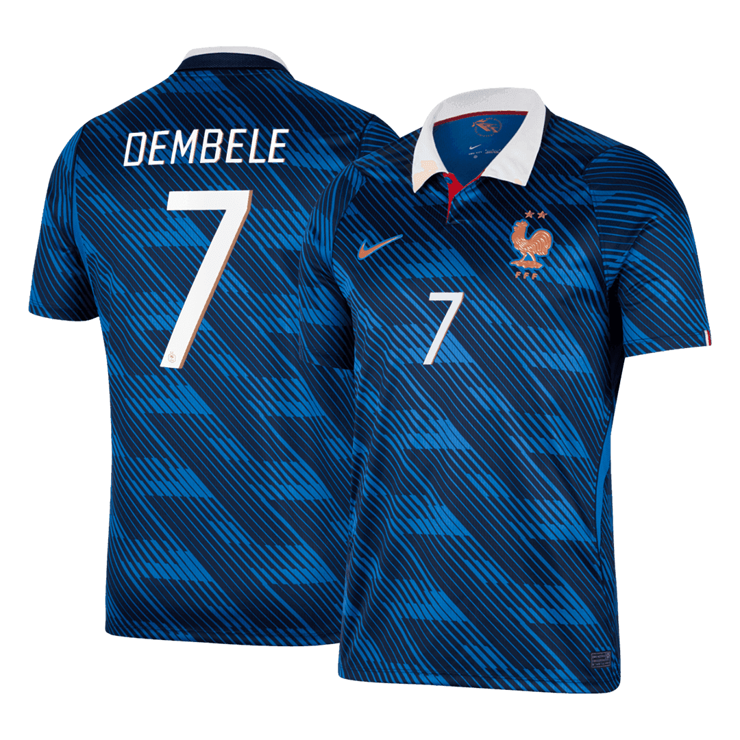 DEMBÉLÉ #7 France Mens Home Soccer Jersey World Cup 2026 Blue