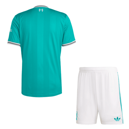 Liverpool Mens Third Away Soccer Kit 2025/26 Green