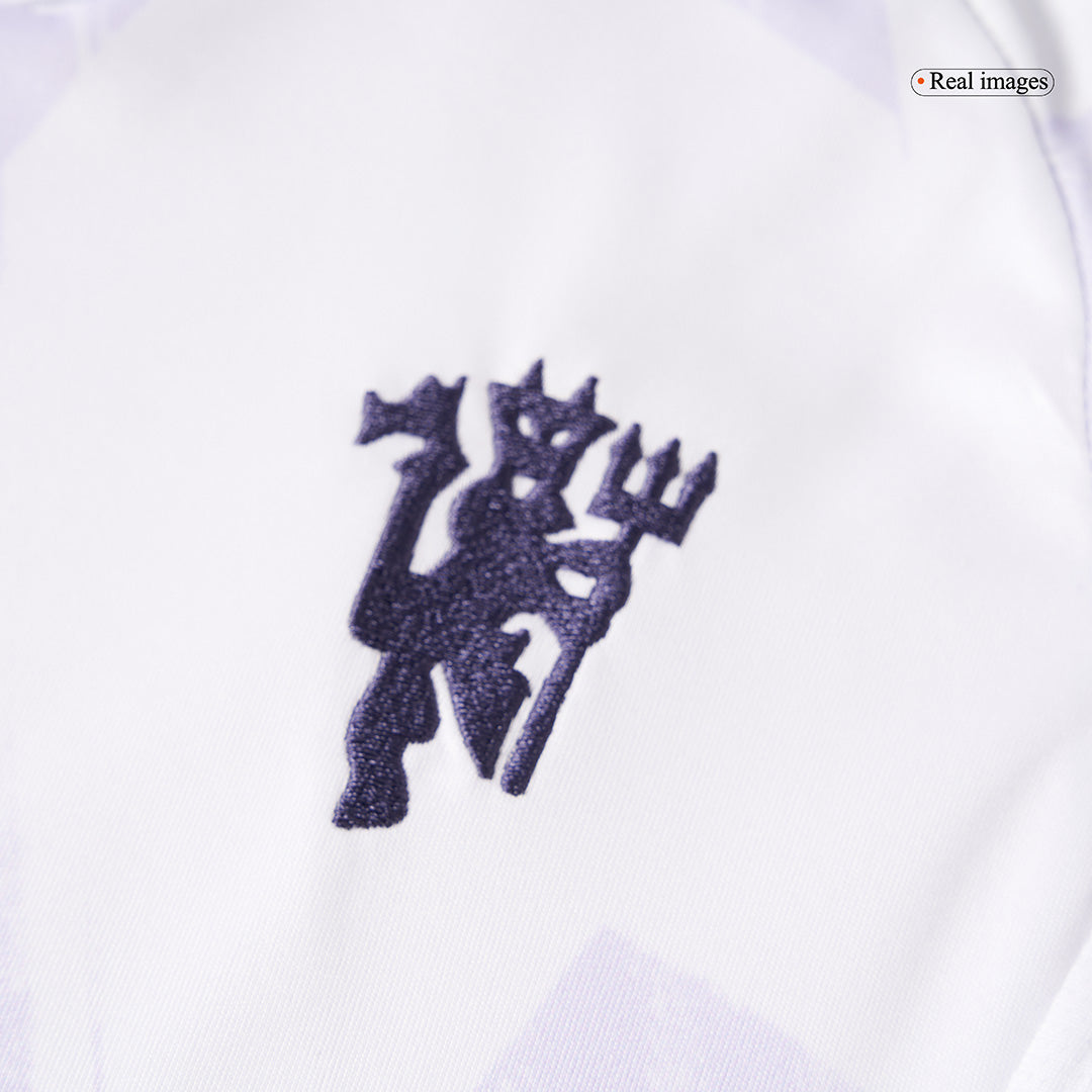 Manchester United Kids Away Soccer Full Set 2025/26 White