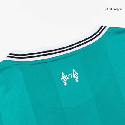 M.SALAH #11 Liverpool Mens Third Away Soccer Jersey 2025/26 Green