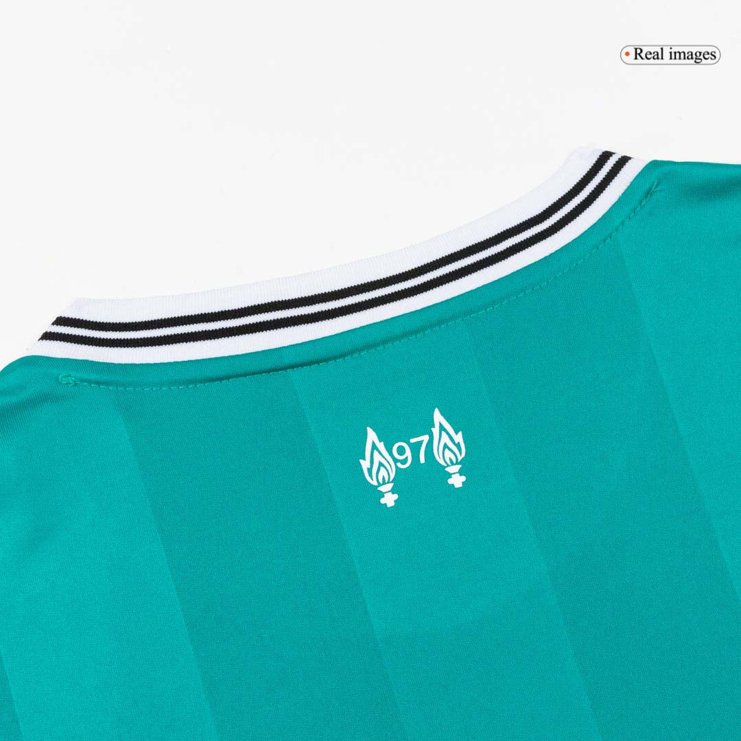 EKITIKE #22 Liverpool Mens Third Away Soccer Jersey 2025/26 Green