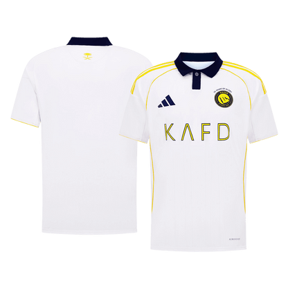 Al Nassr Mens Third Away Soccer Jersey 2025/26 White