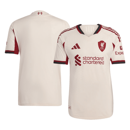 Liverpool Mens Away Soccer Jersey 2025/26 White - Player Version