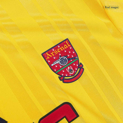 Retro Arsenal Mens Away Soccer Jersey 1993/94 Yellow