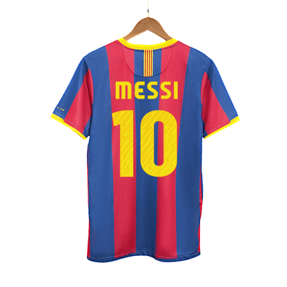 Retro MESSI #10 Barcelona Mens Home Soccer Jersey 2010/11 Red&Blue