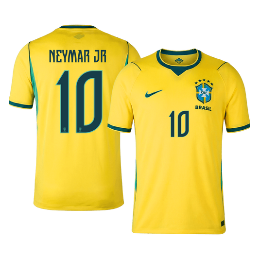 NEYMAR JR #10 Brazil Mens Home Soccer Jersey World Cup 2026 Yellow [PREMIUM]