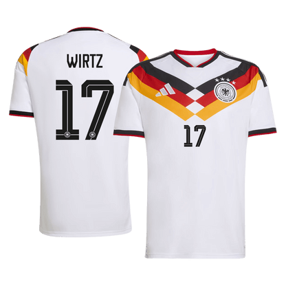 WIRTZ #17 Germany Mens Home Soccer Jersey World Cup 2026 White