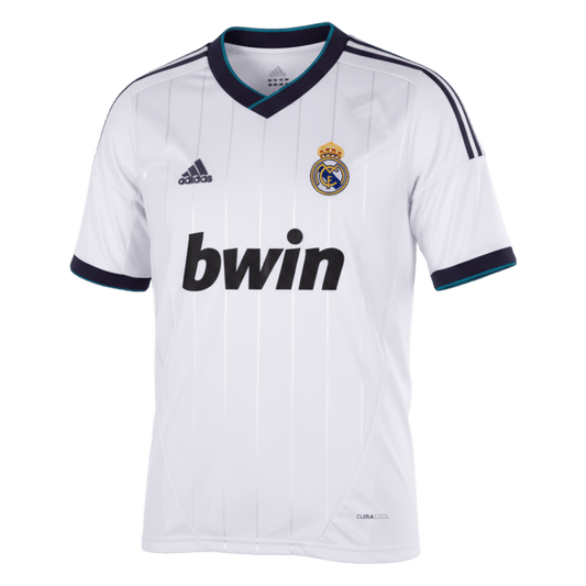 Retro Real Madrid Mens Home Soccer Jersey 2012/13 White