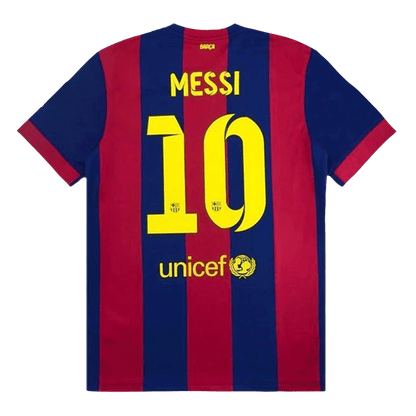 Retro MESSI #10 Barcelona Mens Home Soccer Jersey 2014/15