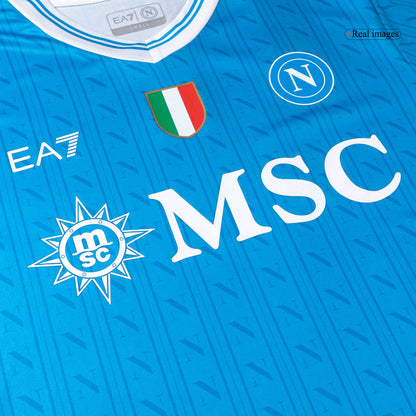DE BRUYNE #11 Napoli Mens Home Soccer Jersey 2025/26 Blue