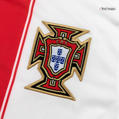 Retro Portugal Mens Away Soccer Jersey 2010 White