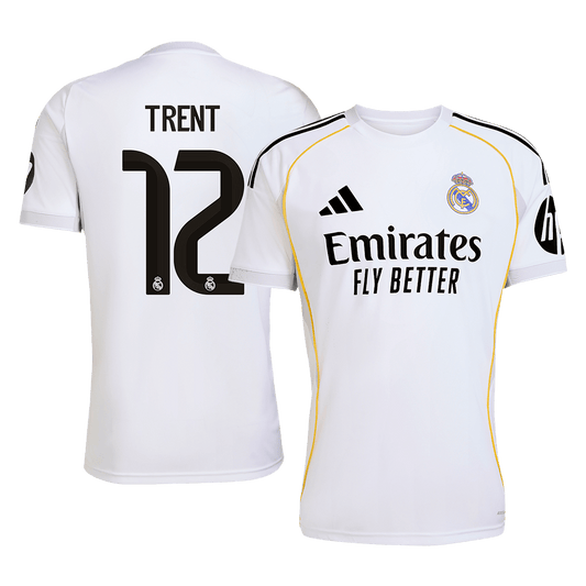 TRENT #12 Real Madrid Mens Home Soccer Jersey 2025/26 White [PREMIUM]