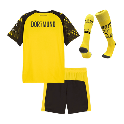 Borussia Dortmund Kids Home Soccer Full Set 2025/26 Yellow