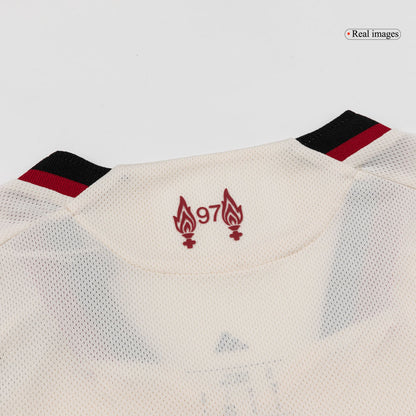 GAKPO #18 Liverpool Mens Away Soccer Jersey 2025/26 White - Player Version