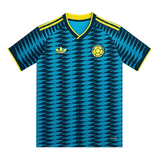 Colombia Mens Away Soccer Jersey World Cup 2026 Blue
