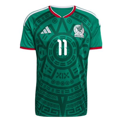 S.GIMENEZ #11 Mexico Mens Home Soccer Jersey World Cup 2026 Green [PREMIUM]