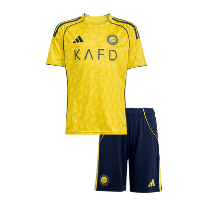 Al Nassr Kids Home Soccer Kit 2025/26 Yellow