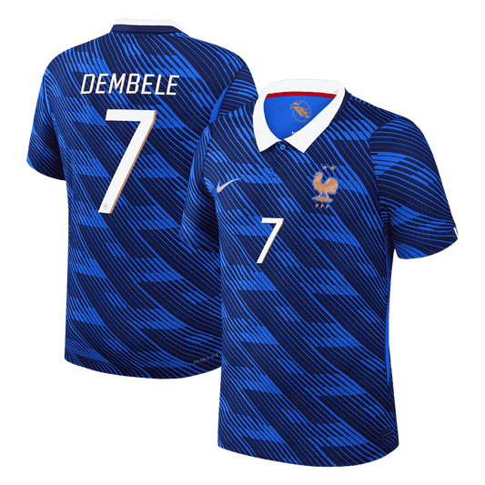 DEMBELE #7 France Mens Home Soccer Jersey World Cup 2026 Blue - Player Version