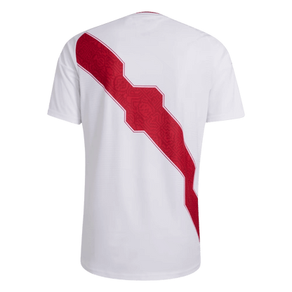 Peru Mens Home Soccer Jersey World Cup 2026 White