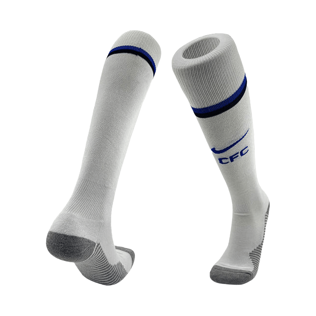 Chelsea Mens Home Soccer Socks 2025/26 White [PREMIUM]