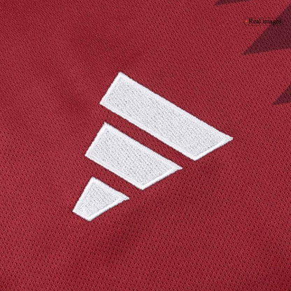 Qatar Mens Home Soccer Jersey World Cup 2026 Red