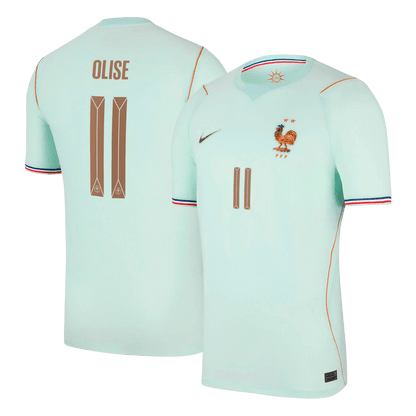 OLISE #11 France Mens Away Soccer Jersey World Cup 2026 Blue