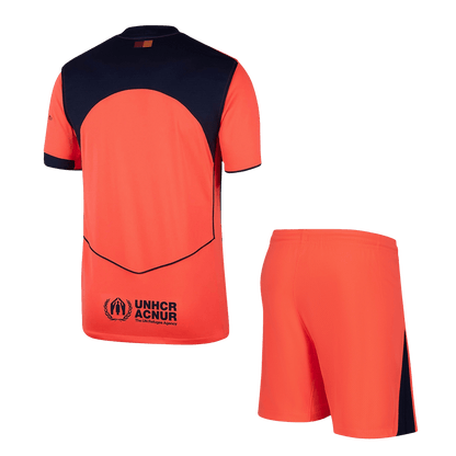 Barcelona Mens Third Away Soccer Kit 2025/26 Orange
