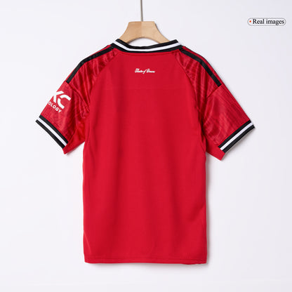 Manchester United Kids Home Soccer Kit 2025/26 Red