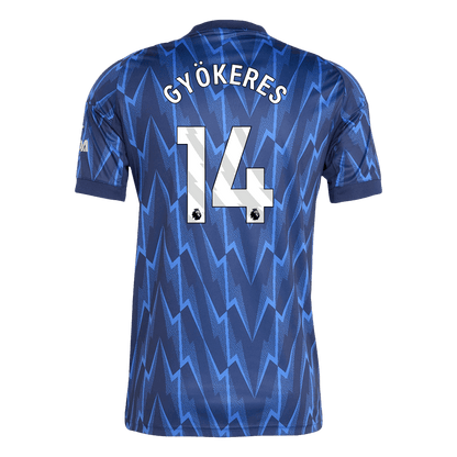 GYÖKERES #14 Arsenal Mens Away Soccer Jersey 2025/26 Blue