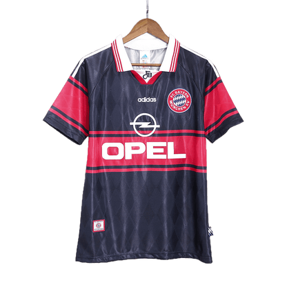 Retro Bayern Munich Mens Home Soccer Jersey 1997/99 Black&Red