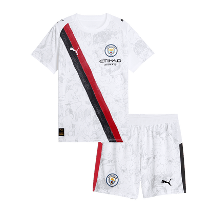 Manchester City Kids Soccer Kit World Cup KidSuper 2025/26 White