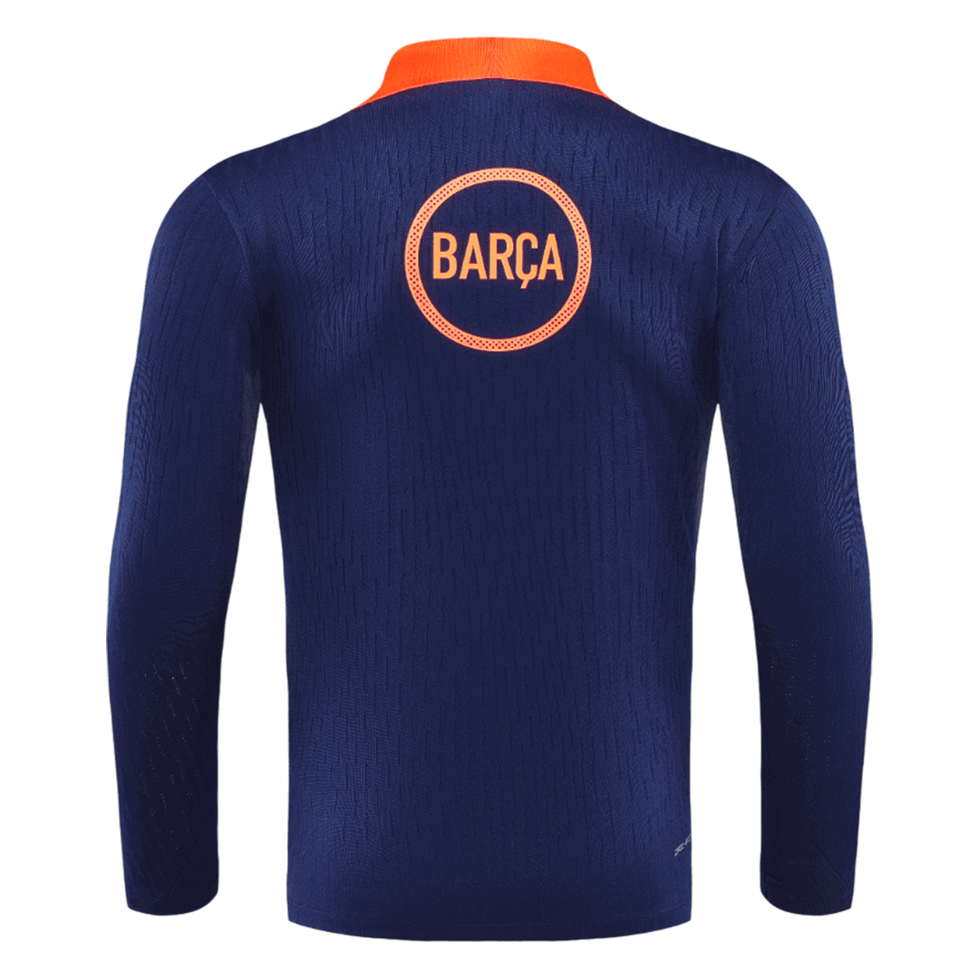 Barcelona Mens Training Tracksuit Kit 2025/26 Black&Orange