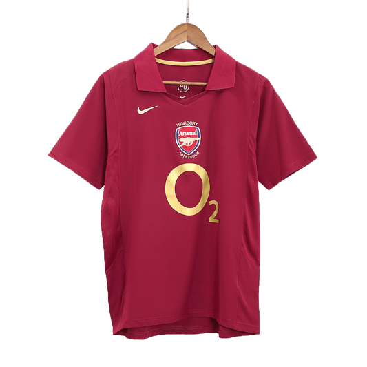 Retro Arsenal Mens Home Soccer Jersey 2005/06