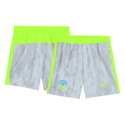 Manchester City Mens Third Away Soccer Full Set 2025/26 Gray