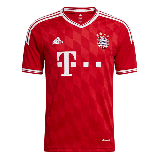 Retro Bayern Munich Mens Home Soccer Jersey 2013/14 Red