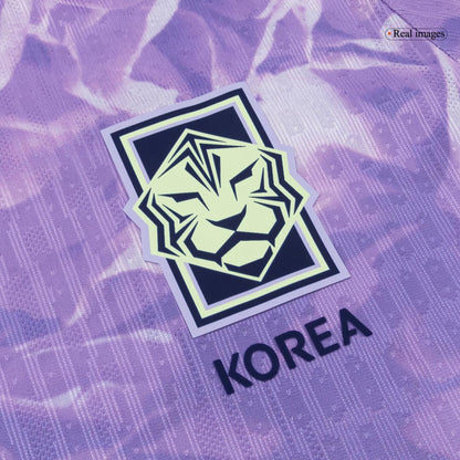 South Korea Mens Away Soccer Jersey World Cup 2026 Purple - Player Version