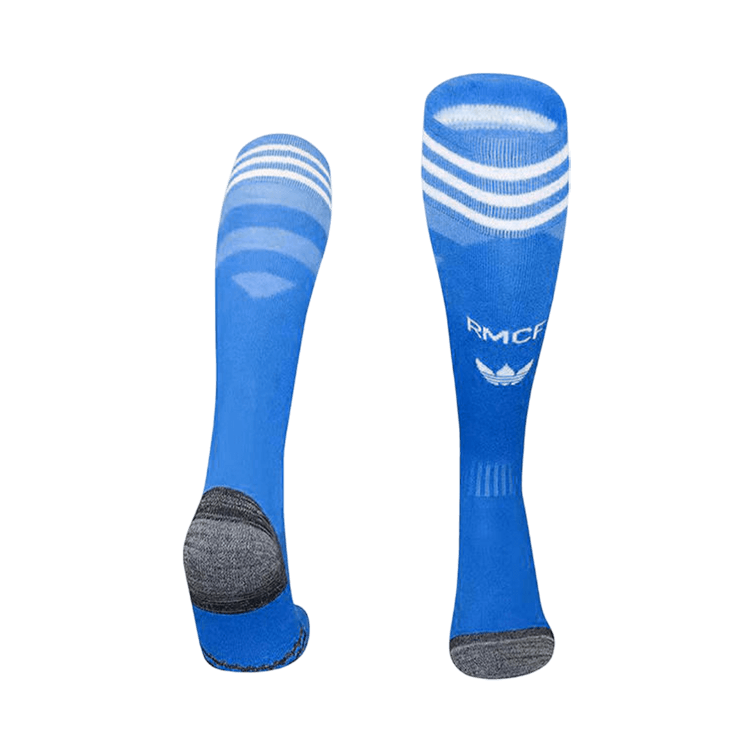 Real Madrid Mens Third Away Soccer Socks 2025/26 Blue [PREMIUM]