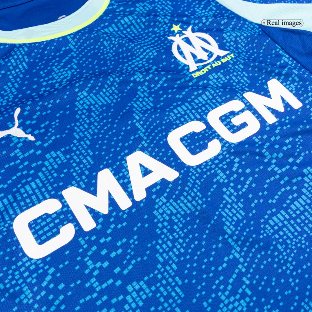 Marseille Mens Third Away Soccer Jersey 2025/26 Blue