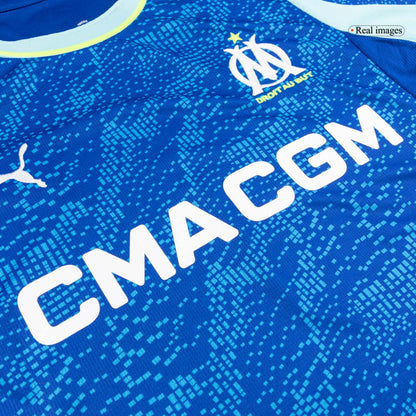 Marseille Mens Third Away Soccer Jersey 2025/26 Blue