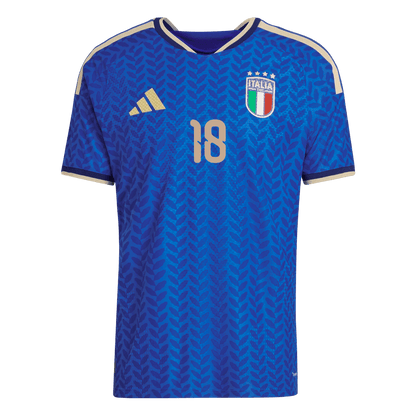 DARMIAN #13 Italy Mens Home Soccer Jersey World Cup 2026 Blue - Player Version