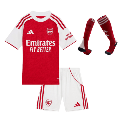 Arsenal Kids Home Soccer Full Set 2025/26 Red