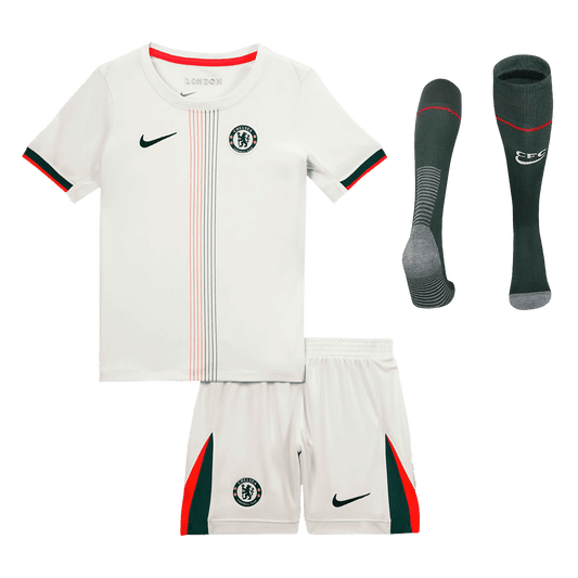 Chelsea Kids Away Soccer Full Set 2025/26 White