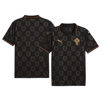 Portugal Mens Soccer Jersey World Cup 2026 Black
