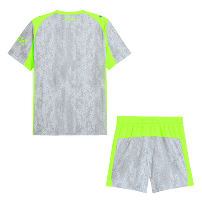 Manchester City Mens Third Away Soccer Kit 2025/26 Gray