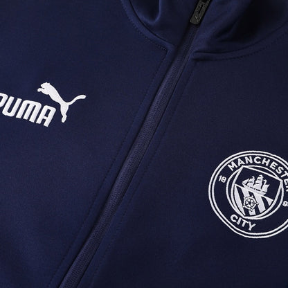 Manchester City Mens Training Tracksuit Kit 2025/26 Navy