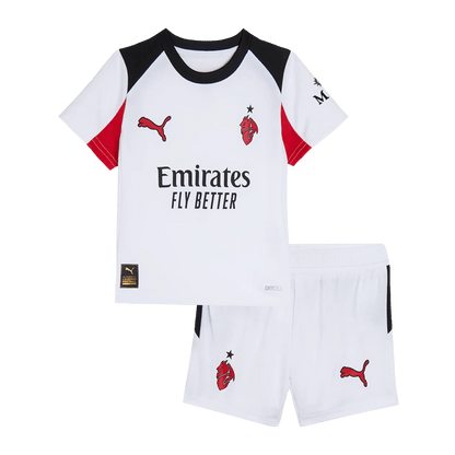 AC Milan Kids Away Soccer Kit 2025/26 White